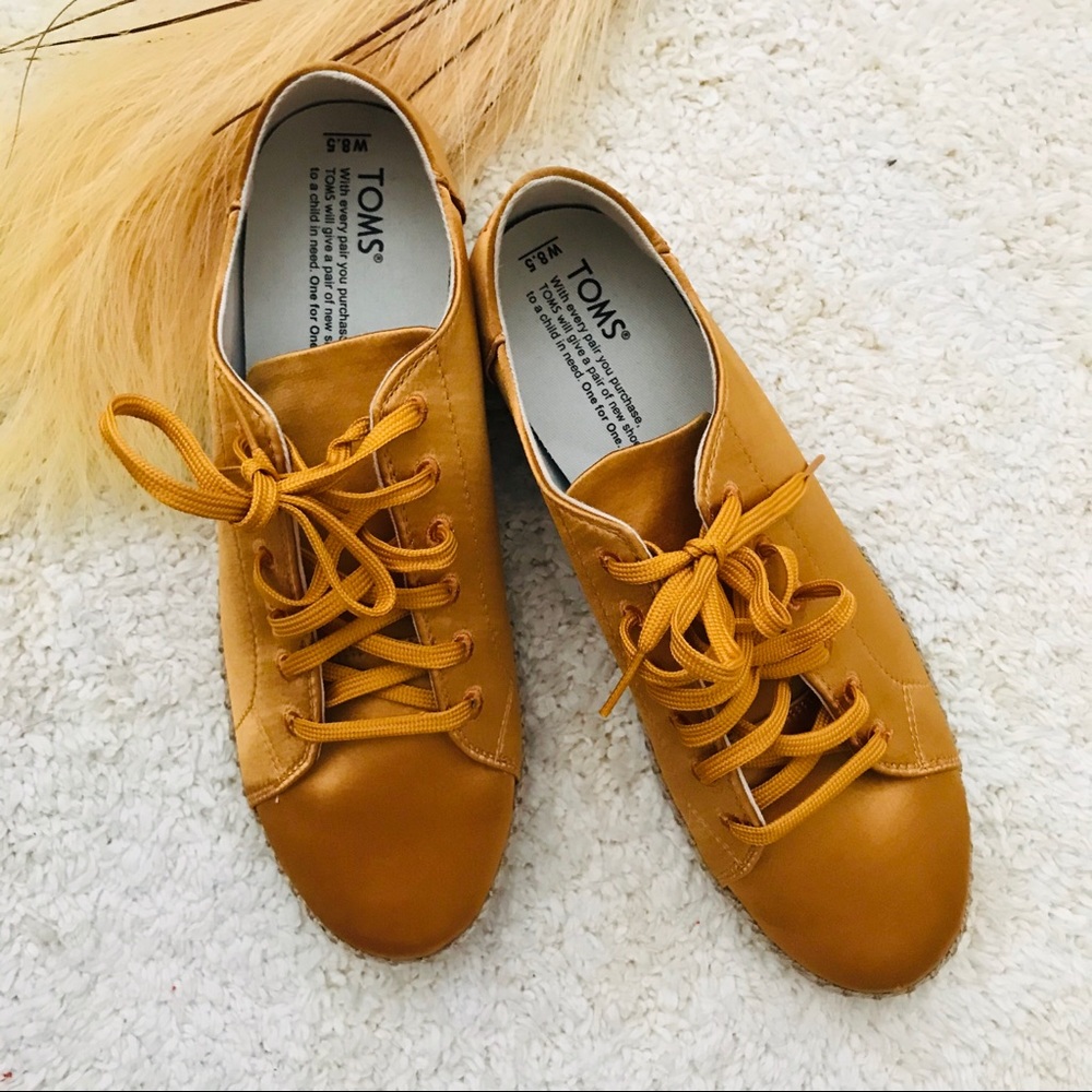 TOMS Lena Women’s Yellow Espadrille Sneakers